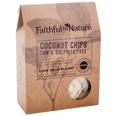 Faithful to Nature Coconut Chips - Raw & Sulphite Free