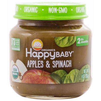 Happy Baby Stage 2 - Apples & Spinach