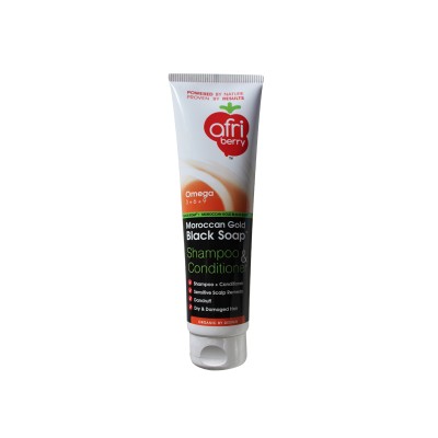 Afri Berry Moroccan Black Soap Shampoo & Conditioner