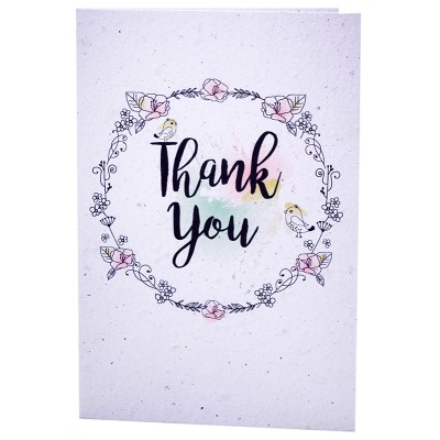 Growing Paper Card - Thank You