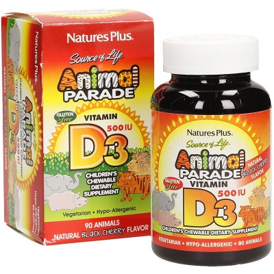  Animal Parade Vitamin D3 Sugar Free 500IU 90