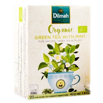 Dilmah Organic Green Tea with Mint
