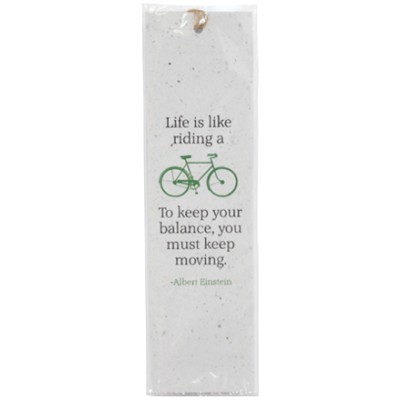 Growing Paper Bookmark - Bicycle 