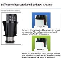 Oscar Juicer DA1000 - Juicing Strainer (New Moulds)