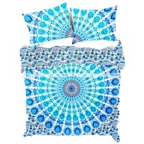 Simply ShweShwe Turquoise Green Mandala Duvet Set