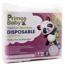 Primos Baby Bamboo Nappies XL (12+ kg) - 28 Pack