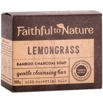 Faithful to Nature Bamboo Charcoal Soap - Lemongrass