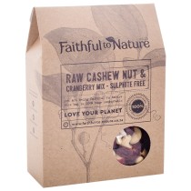 Faithful to Nature Raw Cashew Nut & Cranberry Mix - Sulphite Free