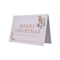 Growing Paper Card Merry Christmas Orange