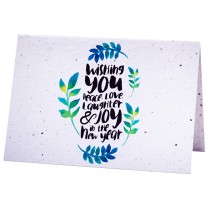 Growing Paper Card - New Year 