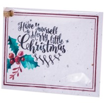 Growing Paper Tag - Merry Little Xmas