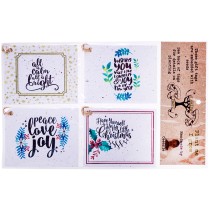 Growing Paper Christmas Wishes Gift Tag Pack