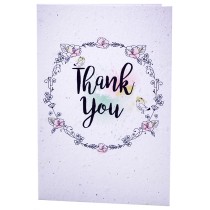 Growing Paper Card - Thank You