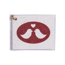 Valentine's Day Gift Tag - Kissing Pigeons