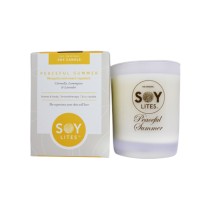 Soylites Frosted Aromatherapy Candle - Peaceful Summer, 220ml
