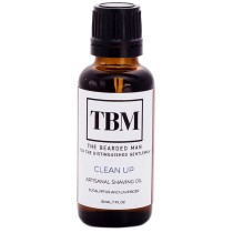  The Bearded Man Shaving Oil - Clean Up! 