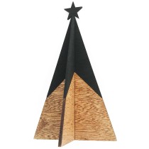Wood Be Nice Modern 3D Christmas Tree - Black
