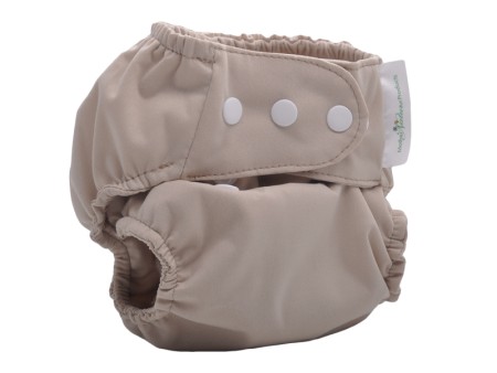 Mother Nature All in Three Bamboo Nappy (Cover + Insert Bamboo)  - Beige