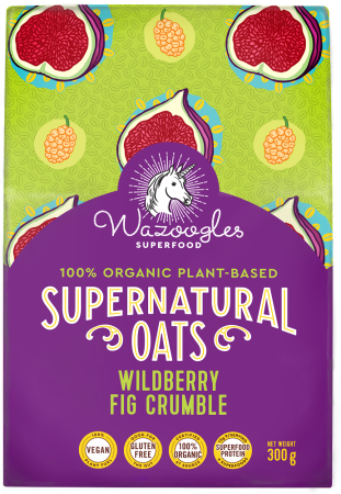 Wazoogles Supernatural Oats - Wild Berry Fig Crumble - 300g 