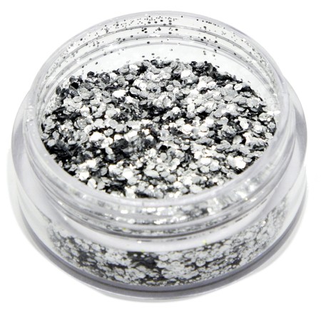 Mirror Moon Eco Glitter Silver Sands
