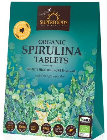 Soaring Free Superfoods Organic Spirulina Tablets