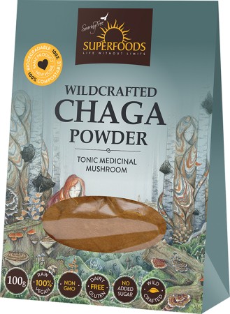 Soaring Free Superfoods Wildcrafted Chaga Mushrooms