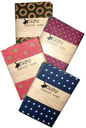 Supa Wraps Shweshwe Reusable Food Wraps
