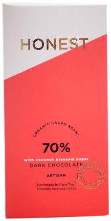 Honest Chocolate Slab 70% Coconut Sugar