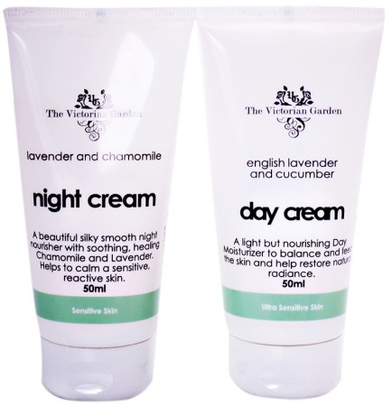 Lavender & Cucumber Day Cream & Lavender & Chamomile Night Cream - Value Pack