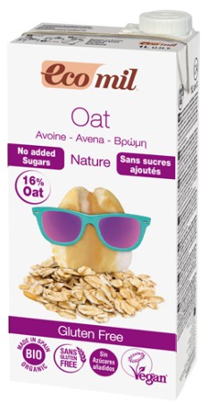 Ecomil Organic Oat Drink No Added Sugar - Gluten Free