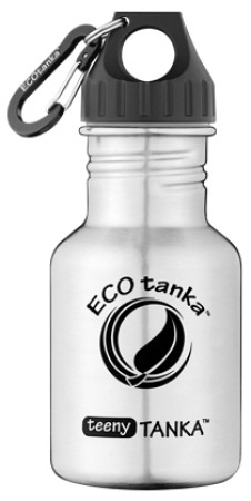 Teeny Tanka Stainless Steel Bottle with Screw-top & Polyloop lid 