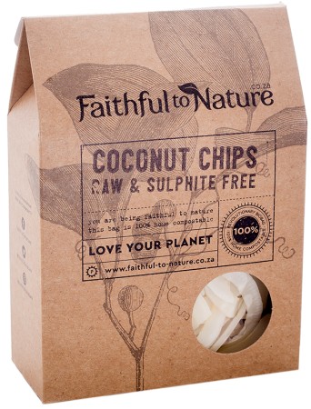 Faithful to Nature Coconut Chips - Raw & Sulphite Free