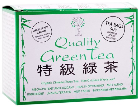 Gaia Organic Green Tea 50's