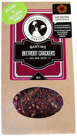 Gracious Bakers Beetroot Crackers