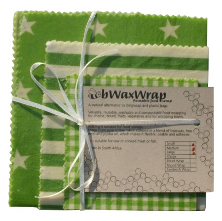 6 degrees East Bwax Wraps Pack of 3 (S,M & L) Green