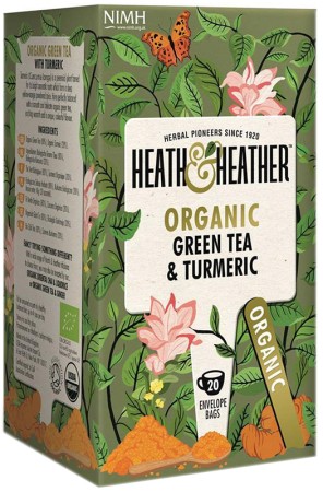 Heath & Heather Organic Green Tea & Turmeric