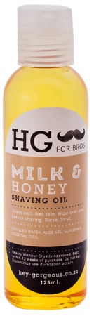 HG for Bros Milk & Honey Shaving Oil