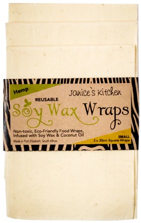 Janice's Kitchen Soy Wax Wraps - Unbleached Organic Hemp