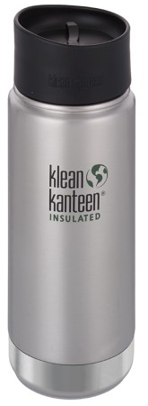 Klean Kanteen Insulated Flask with Café Cap - Brushed Stainless 