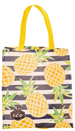 Living Eco Recycled Plastic Bottle RPET Shopper Bag - Pineapple