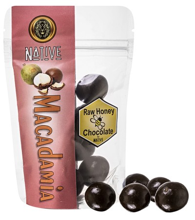 Native Raw Honey Chocolate-Coated Whole Macadamias 