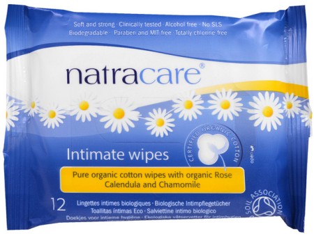 Natracare Feminine Organic Cotton Wipes
