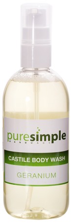 Pure Simple Geranium Castile Body Wash