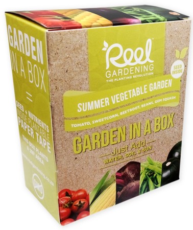 Reel Gardening Summer Vegetable Garden in a Box