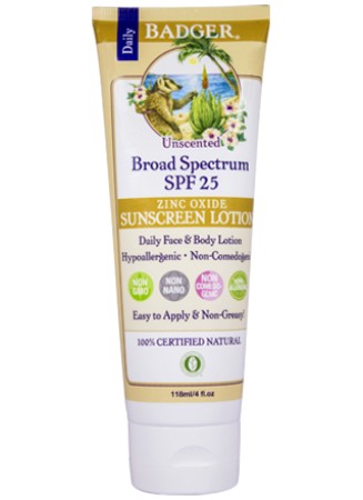 Badger Everyday SPF 25 Sunscreen Lotion