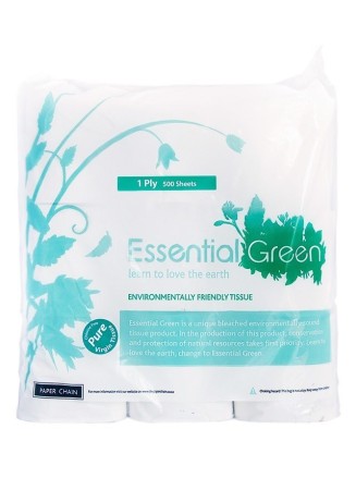 Essential Green Toilet Paper 1Ply