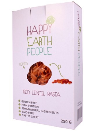 Happy Earth People 100% Red Lentil Fusilli Pasta 