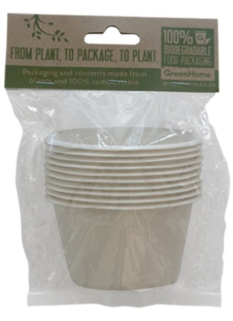 GREEN HOME Sugarcane Bowls in Compostable Bag