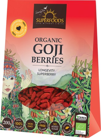 Soaring Free Superfoods Organic Raw Goji Berries 