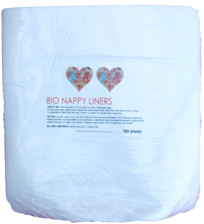 Mother Nature Bio-Degradable and Flushable Nappy Liners